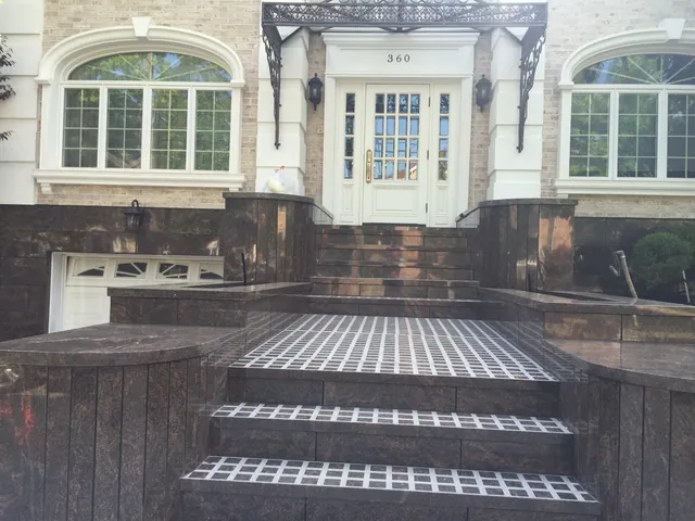 Front entrance and steps